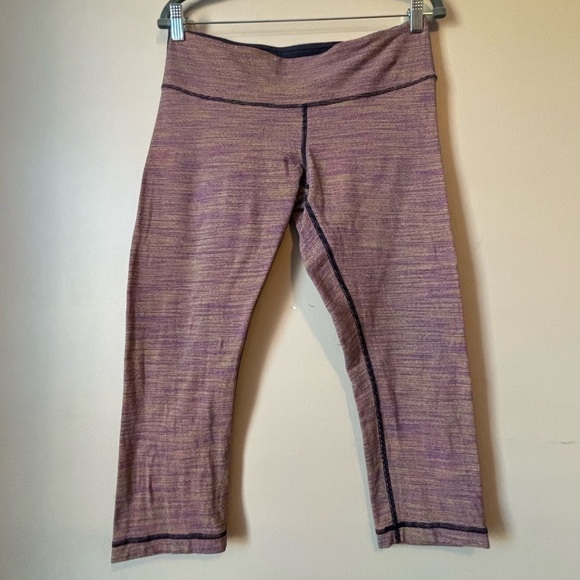 Lululemon Wunder Under High-Rise 21" Edged Stripe Jacquard Blueprint Royal Ruby - Picture 4 of 14